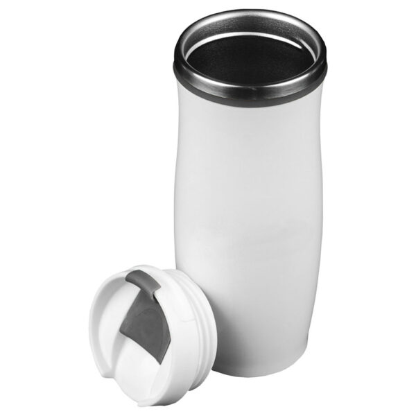 Mug Térmico Acero inoxidable Blanco M17, detalle - Tazones, Termos y Mugs | MerchLAB