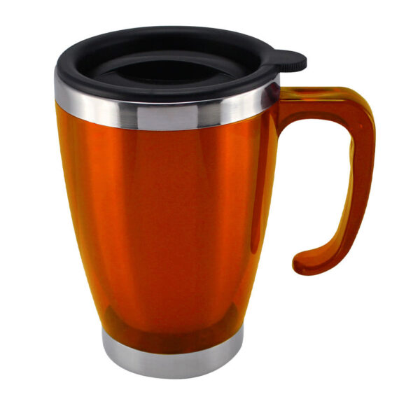 Mug de Acero Inoxidable 400cc, detalle - Tazones, Termos y Mugs | MerchLAB