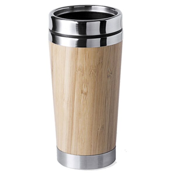 Mug Térmico Bamboo Acero Inoxidable M2 - Imagen 8