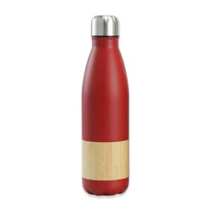 Botella Térmica M201 detalle Bamboo - Botellas Térmicas | MerchLAB