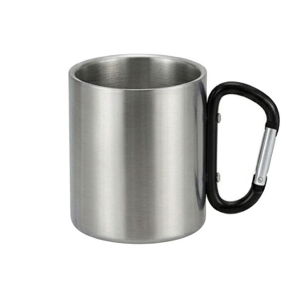 Tazón Acero Inoxidable Asa Mosquetón M203, detalle - Tazones, Termos y Mugs | MerchLAB