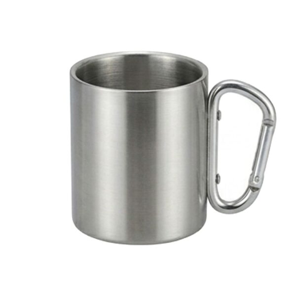 Tazón Acero Inoxidable Asa Mosquetón M203, vista 2 - Tazones, Termos y Mugs | MerchLAB