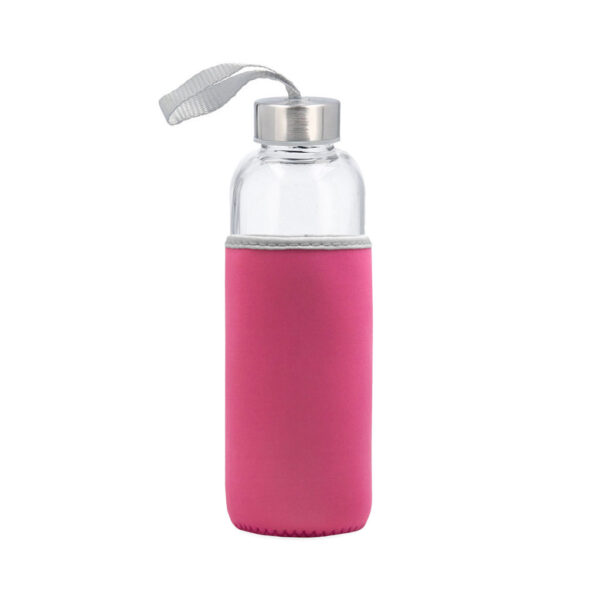 Botella Vidrio con funda M28, vista 2 - Botellas de Vidrio | MerchLAB