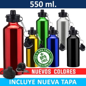 Botella Deportiva Aluminio M51, foto 7 - Botellas de Aluminio | MerchLAB