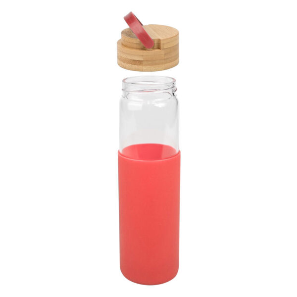 Botella de Vidrio con funda de silicona 600cc, foto 4 - Botellas de Vidrio | MerchLAB