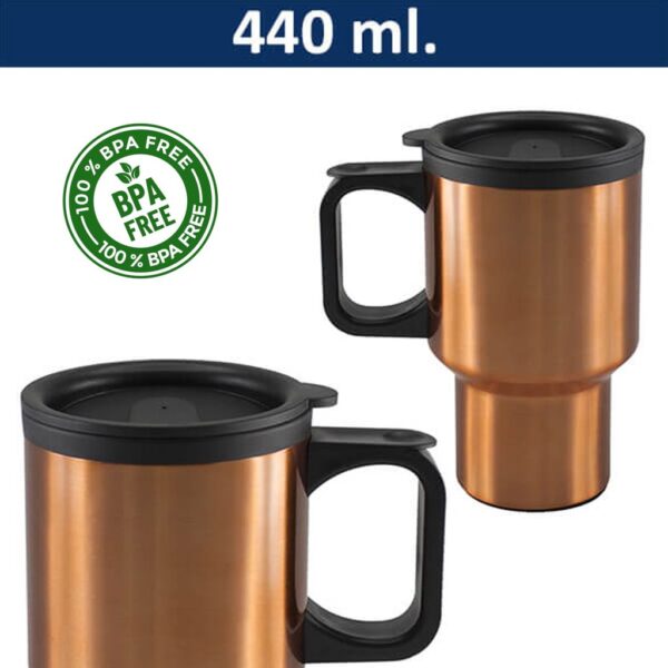 Mug Térmico Color Cobre ( Pintado )  M60 - Imagen 5
