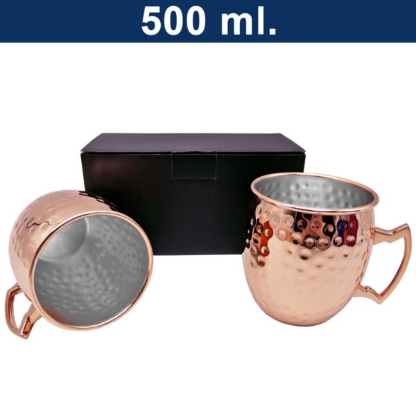 Set de 2 Mugs Encobrizados Martillados M76 - Imagen 7