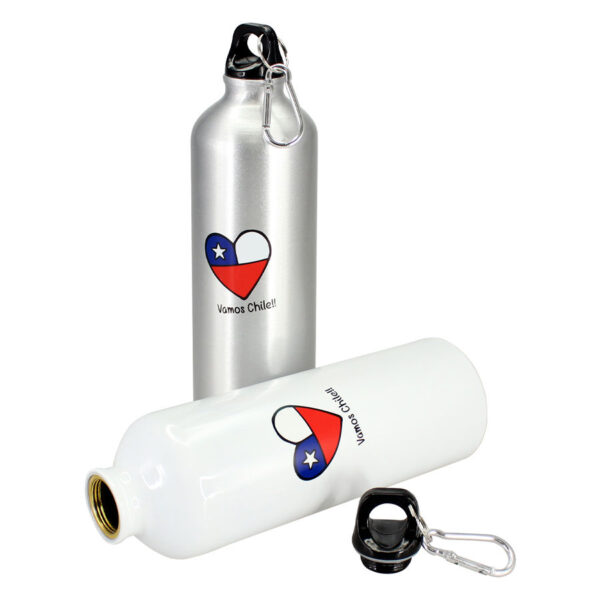 Sport Bottle Vamos Chile 800cc, detalle - Botella de Aluminio | MerchLAB