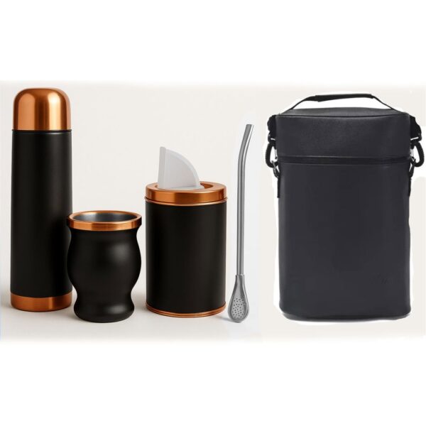 Set de Mate color Negro/Cobre con Bolso MAT02 - Imagen 7
