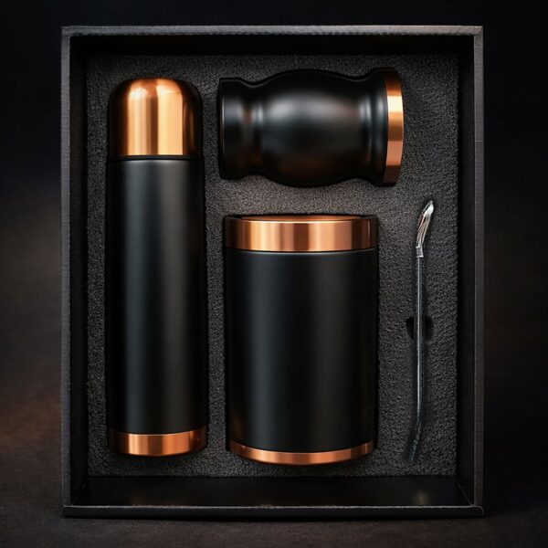 Set de Mate color Negro/Cobre con Bolso MAT02 - Imagen 6