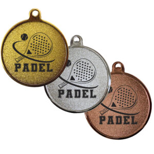 Medalla Pádel 55mm PAD55, vista 2 - Medallas | MerchLAB