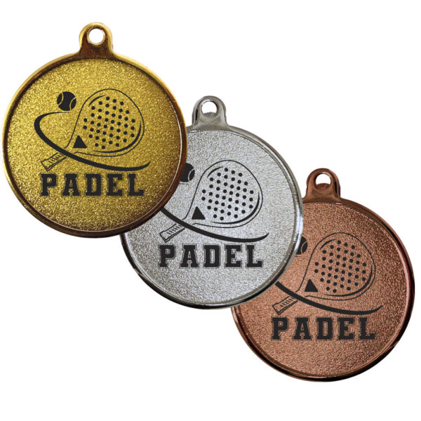 Medalla Pádel 55mm PAD55, vista 2 - Medallas | MerchLAB