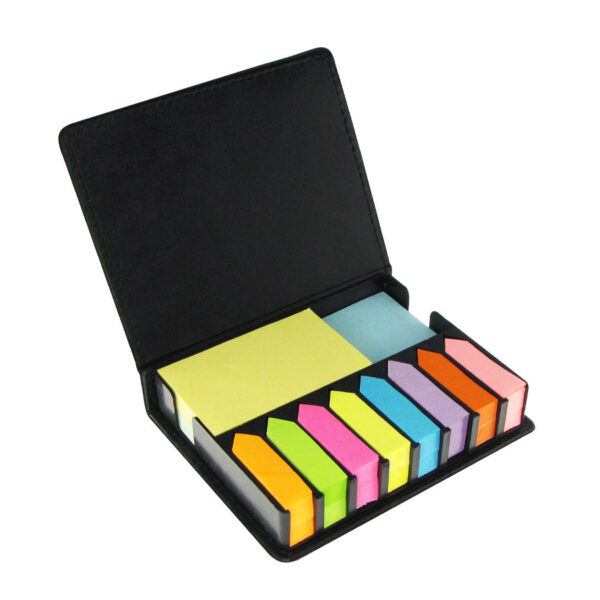 Set de Notas Adhesivas de PU Negro, detalle - Oficina y Escritorio | MerchLAB