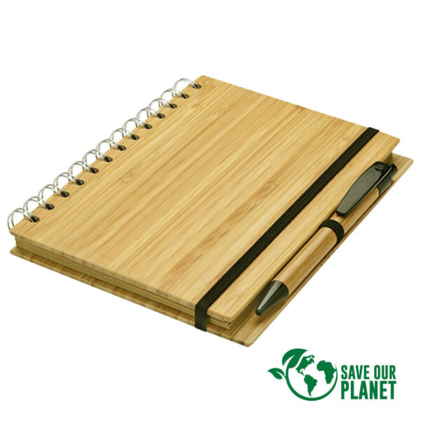 Cuaderno de Bamboo, vista 2 - Cuadernos Corporativos | MerchLAB