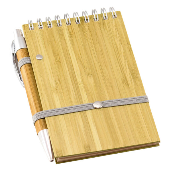 Libreta de Bamboo, vista 2 - Libretas Corporativas | MerchLAB