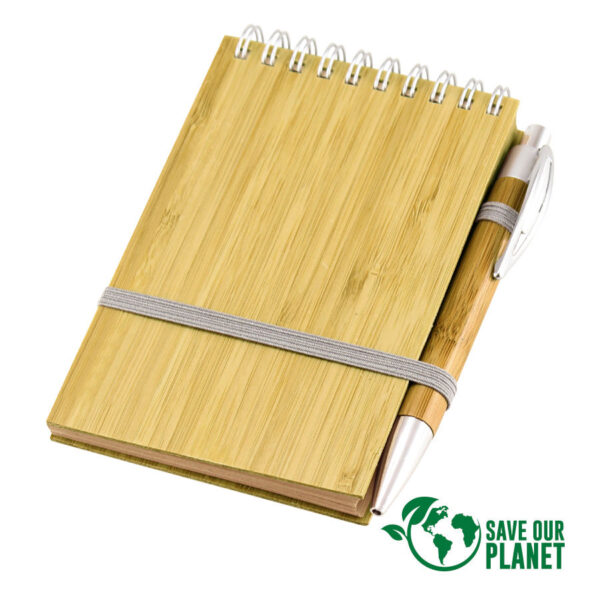 Libreta de Bamboo, detalle - Libretas Corporativas | MerchLAB