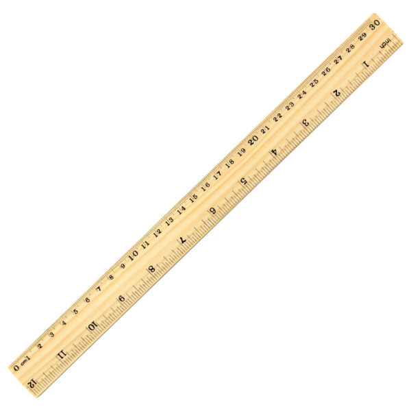 Regla de Madera 30 cm - Oficina y Escritorio | MerchLAB