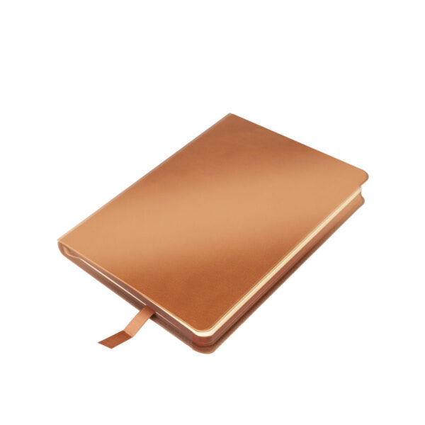 Libreta encobrizada de PU eco-cuero, detalle - Libretas Corporativas | MerchLAB