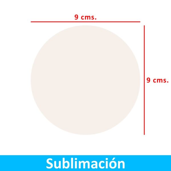 Posavaso Acrílico Blanco Sublimable Redondo PO20 - Imagen 5