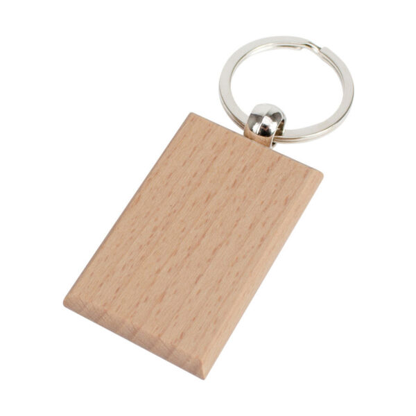 Llavero Rectangular de Madera - Llaveros Corporativos | MerchLAB