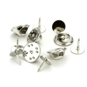 Soporte Piocha con cierre mariposa SOMA02 Plata, vista 2 - Piochas | MerchLAB