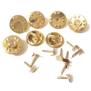 Soporte Piocha con cierre mariposa SOMA02 Oro, vista 2 - Piochas | MerchLAB