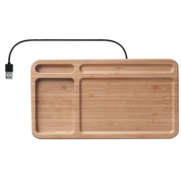 Cargador Inalámbrico Escritorio Bamboo T70 - Imagen 5