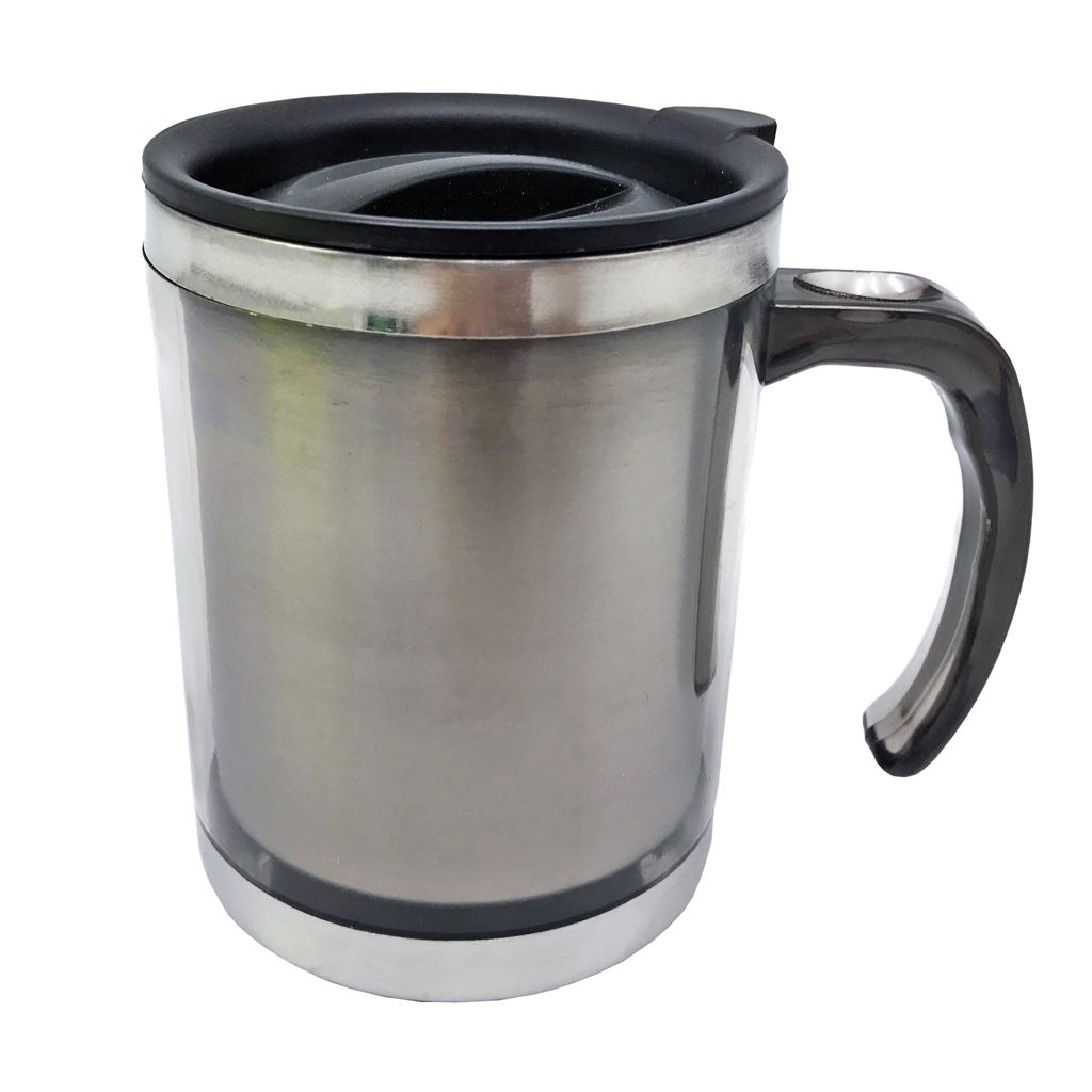 Mug Térmico Acero Inoxidable PVC M16 3 Mug Térmico Acero Inoxidable PVC M16, detalle - Tazones, Termos y Mugs | MerchLAB