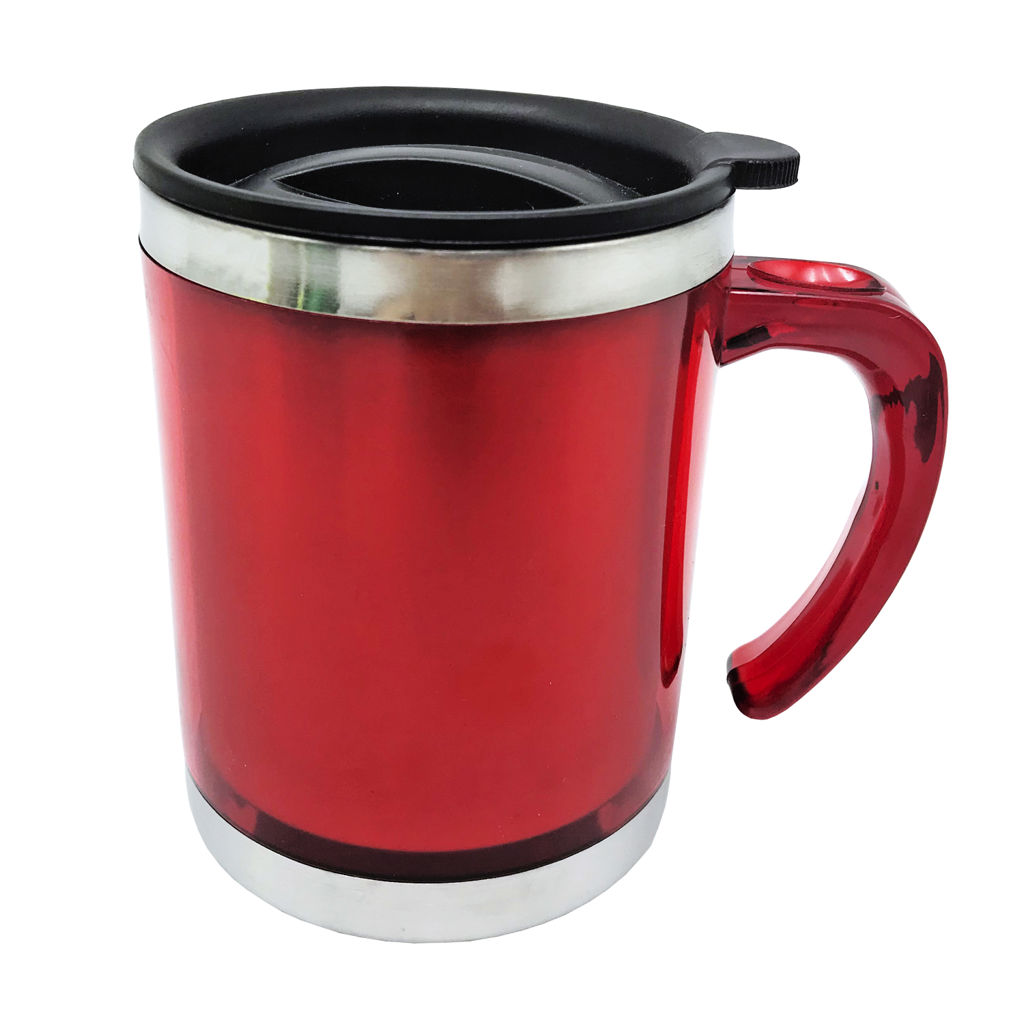 Mug Térmico Acero Inoxidable PVC M16 2 Mug Térmico Acero Inoxidable PVC M16, vista 2 - Tazones, Termos y Mugs | MerchLAB
