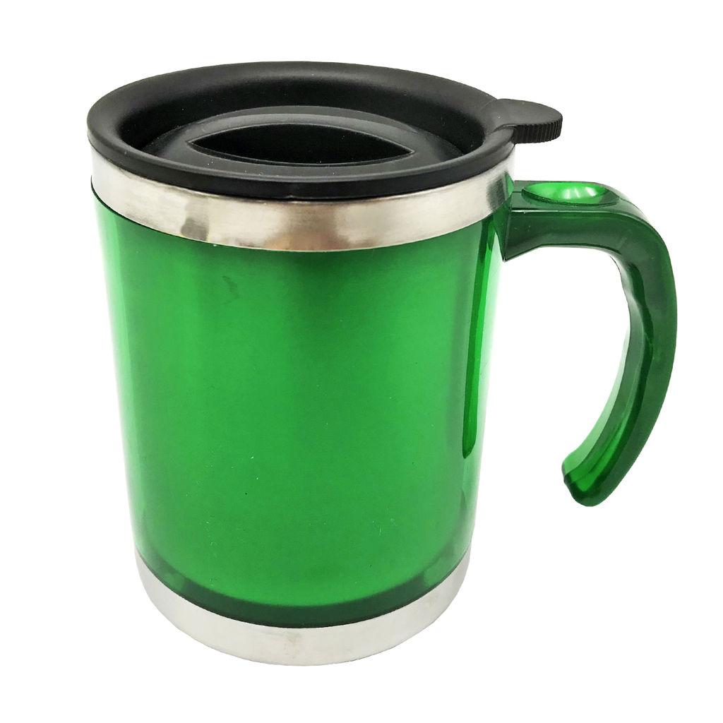 Mug Térmico Acero Inoxidable PVC M16 1 Mug Térmico Acero Inoxidable PVC M16 - Tazones, Termos y Mugs | MerchLAB