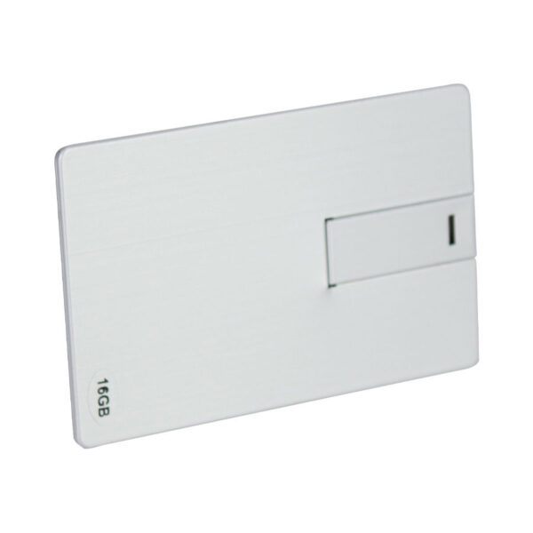 USB Pendrive 16GB Credit Card plateado. - Pendrives | MerchLAB