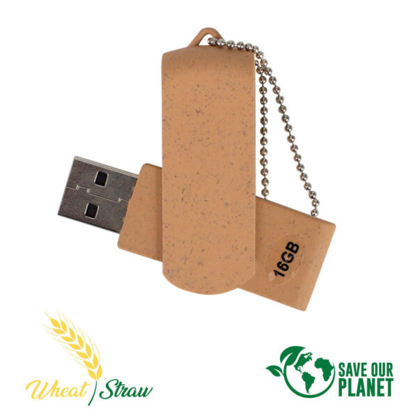 USB Pendrive 16GB de caña de Trigo, foto 4 - Pendrives | MerchLAB