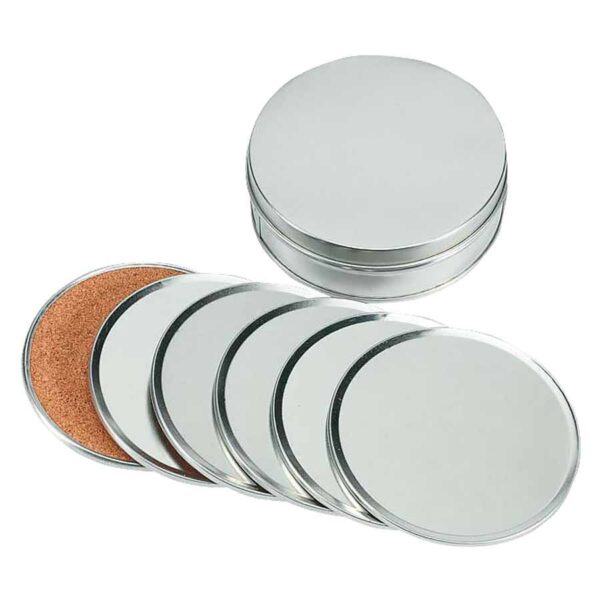 Set de Posavasos de Aluminio, vista 2 - Posavasos | MerchLAB