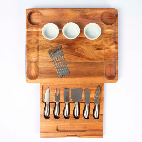 Tabla de Quesos con 12 Herramientas 4 Tabla de Quesos con 12 Herramientas, foto 4 - Tablas | MerchLAB