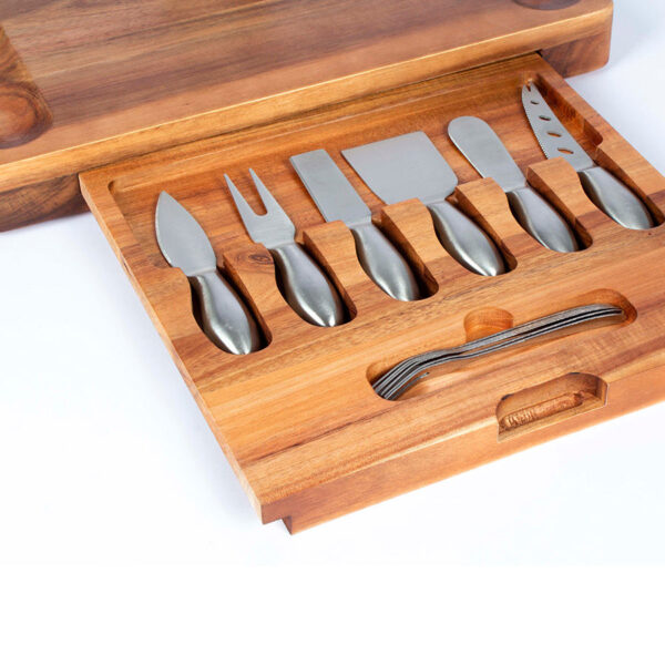 Tabla de Quesos con 12 Herramientas, detalle - Tablas | MerchLAB