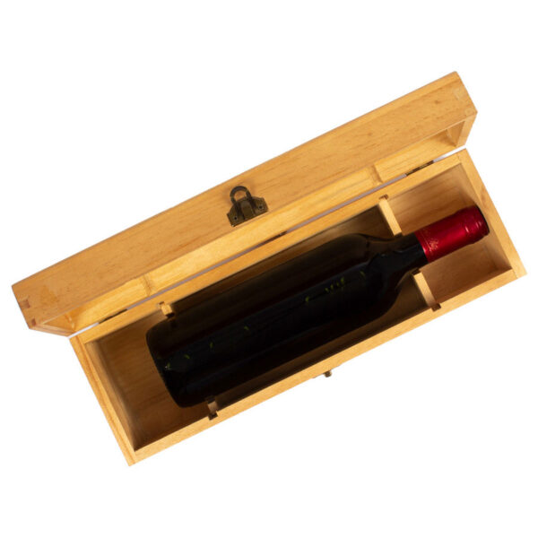 Caja de Madera Natural para Vino - Imagen 6