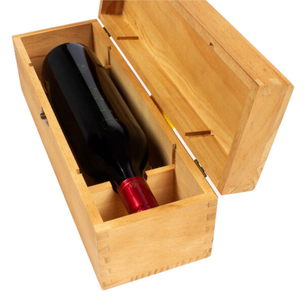 Caja de Madera Natural para Vino - Imagen 8