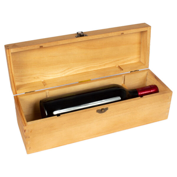 Caja de Madera Natural para Vino - Imagen 9
