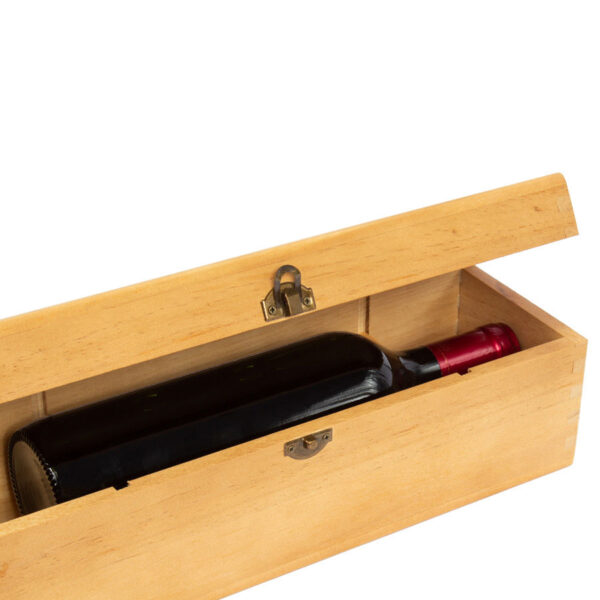 Caja de Madera Natural para Vino, foto 4 - Accesorios de Vino | MerchLAB