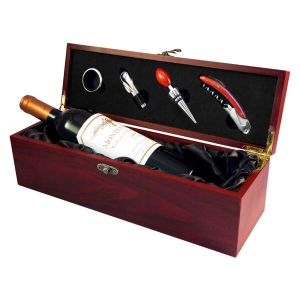 Caja de Madera para Vino 4 Caja de Madera para Vino, foto 4 - Accesorios de Vino | MerchLAB