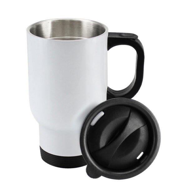Mug Térmico Blanco 450cc Sublimación, vista 2 - Tazones, Termos y Mugs | MerchLAB