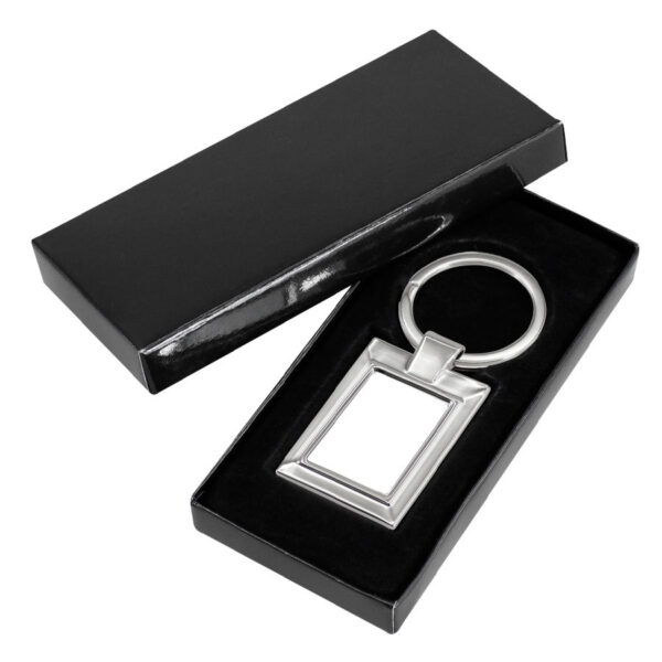 Llavero Metálico Rectangular, vista 2 - Llaveros Metálicos | MerchLAB