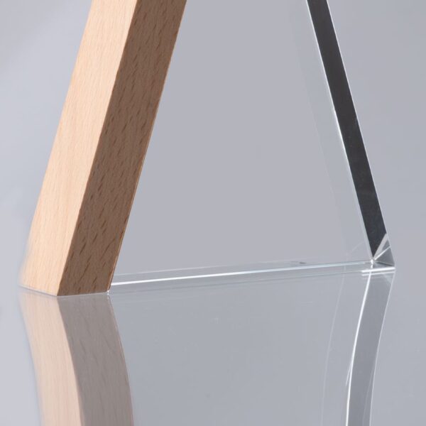 Trofeo Galvano de Madera y Cristal "Triangle" - Imagen 7