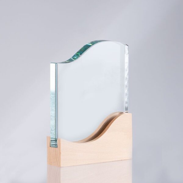 Trofeo Galvano de Madera y Cristal "Curve" - Imagen 10