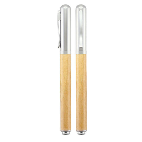 Roller Pen Bamboo y Metal, vista 2 - Bolígrafos Ecológicos | MerchLAB