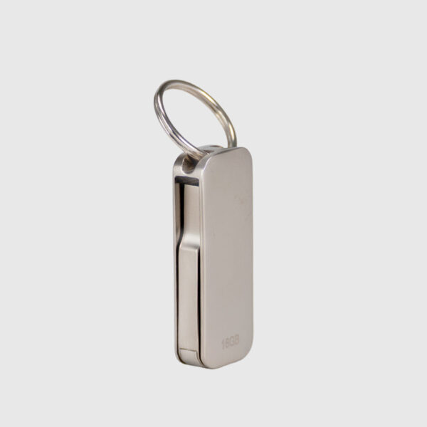 USB 3.0 Pendrive "Swivel" de Acero inoxidable 16GB, vista 2 - Tecnología y Electrónicos | MerchLAB