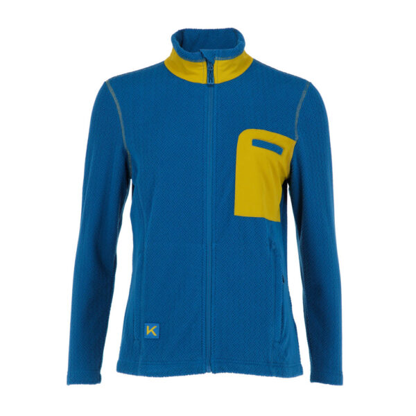 Polar Garda Azul Rey Mujer, detalle - Micropolar | MerchLAB