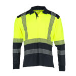 Polera Katla Amarillo/Azul Marino Unisex