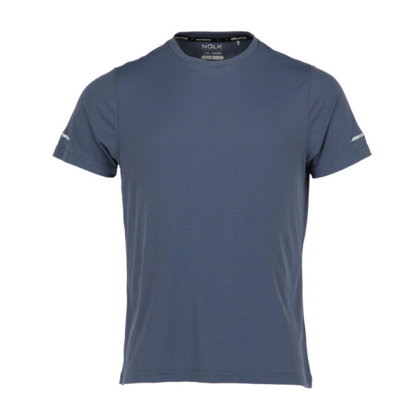 Polera Simos Azul Acero Hombre, detalle - Poleras | MerchLAB