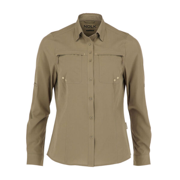 Blusa Santorini Beige Mujer, detalle - Camisas y Blusas | MerchLAB